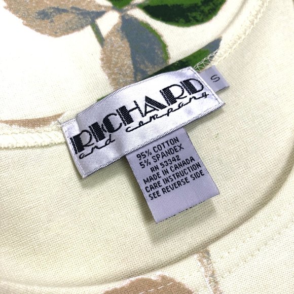 Richard & Co Vtg Handpainted Floral Pullover Shift Dress - Picture 4 of 4